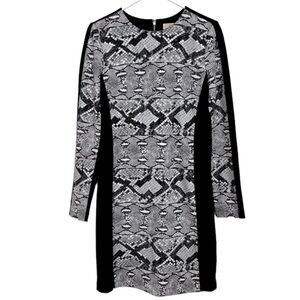 Michael Kors long sleeve snake print sheath Dress